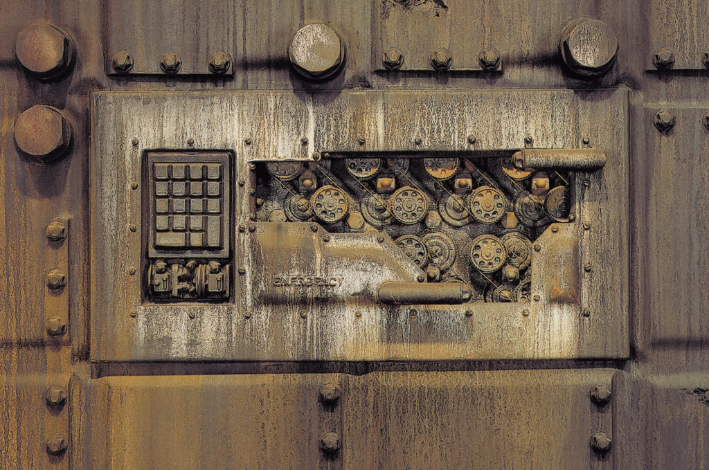 <strong>Detail of Re-Entrance (2001)</strong><br>
92”Hx111”Wx11”D<br>
Oil Painted Ceramic<br>
 -- Collection: National Gallery Of Art, Corcoran --
 Collection, Washington, D.C.